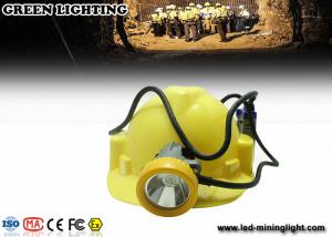 China 15000 Lux Led Miners Lights For Hard Hats , 6600mah Cord Safety Led Miners Cap Light IP68 on sale