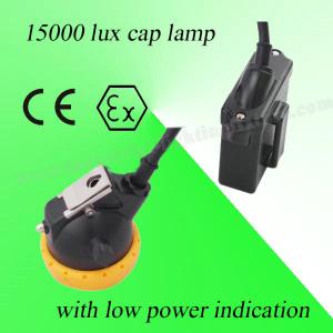 Wholesale Safety 3V Rechargeable LED Miners Cap Lamp 110MA Waterproof With 6.5Ah Battery from china suppliers