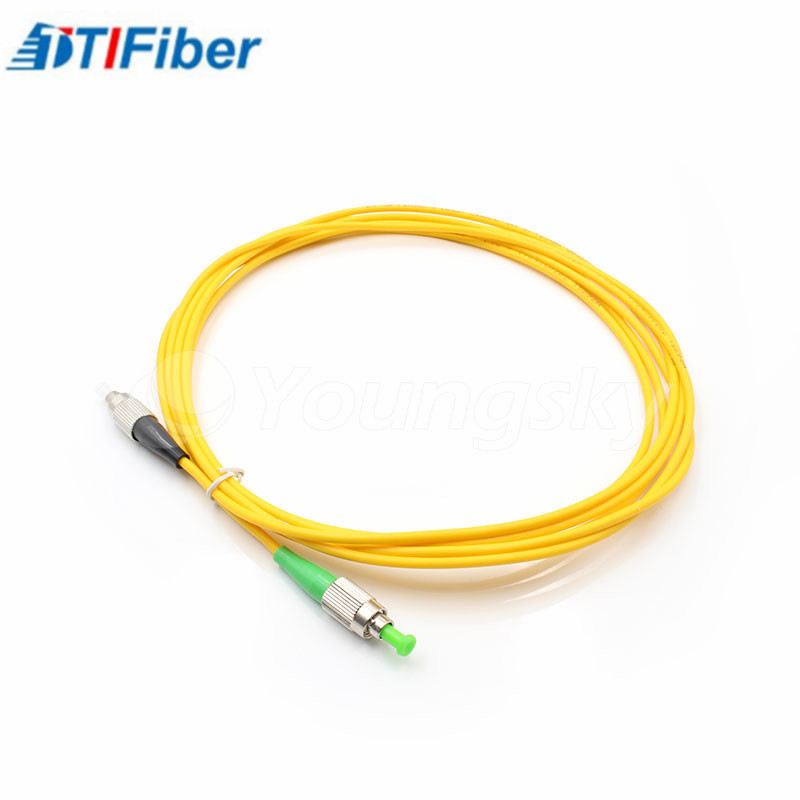 PVC Jacket Fibre Optic Patch Leads Duplex 9/125um MM FC - FC APC 10N Tensile Strength