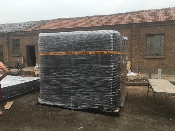 1.5m height x 2.4m width Hercules Tubular Fence stain black powder 80 microns