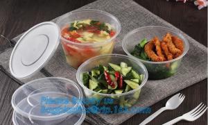 Wholesale disposable cornstarch convenience takeaway plastic food bowl,BPA free bamboo fiber plastic food bowl with FDA, fast food from china suppliers