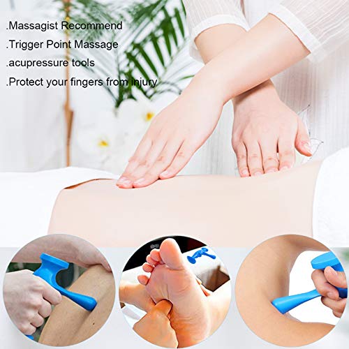 Manual Thumb Massage Tools Physiotherapy Press Trigger Point Full Body Deep Tissue Massage Relax T-shaped Point Massager