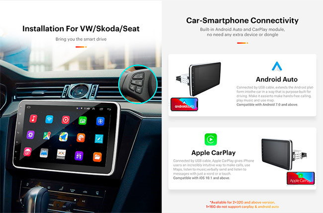 1280x720 Single Din Android Radio Retractable 10 Inch Touch Screen Android Car Radio