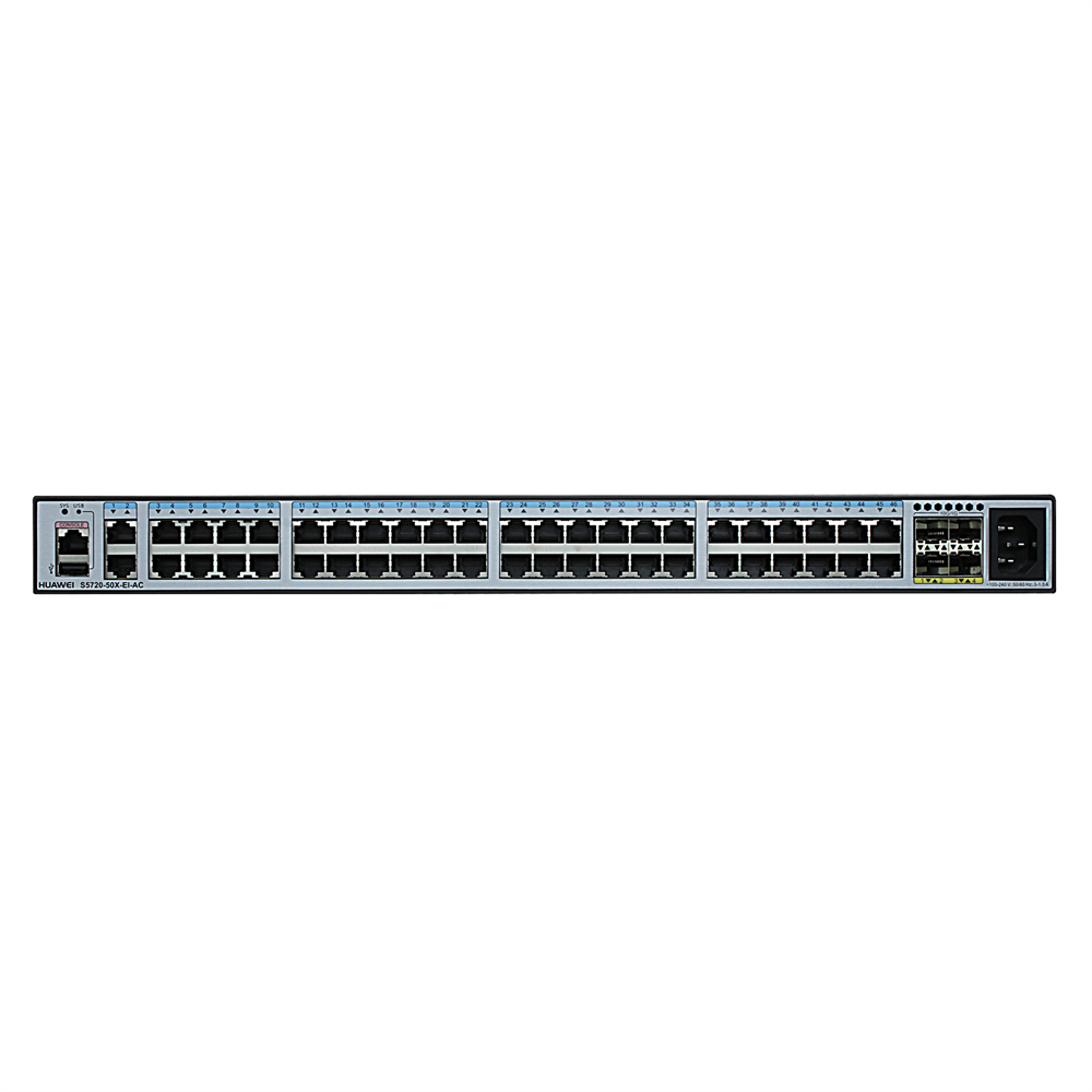 Stock S5720-50X-Ei-AC S5700 Series 46 10/100/1000base-T Ports 4 10ge SFP Ports Switch