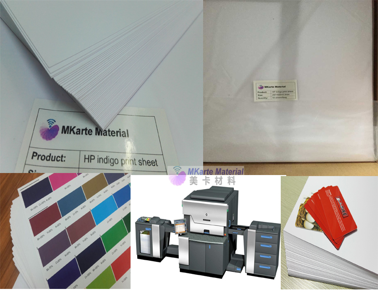 0.32mm A4 Size Digital Printing Pvc Sheets Hp Indigo Single Sided For Plastic Card