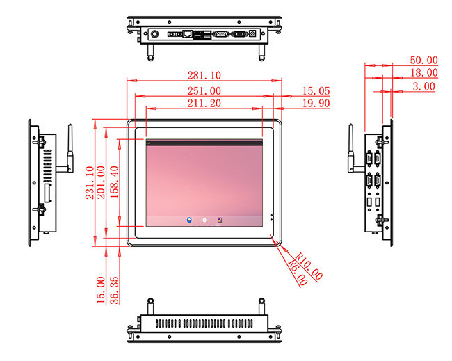 10.4-Inch Android Touch Display Designed for HMI Panels and Smart Automation