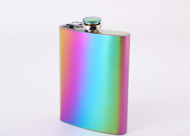 Personalised Gold Plated Whisky Hip Flask , Gradient Pocket Liquor Container