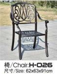 Leisure Garden Cast Aluminum 6 Seater Outdoor Furniture Table And Chair Set