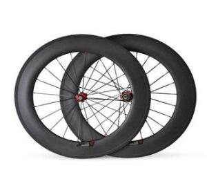 Wholesale strongest low price clincher or tubular carbon fiber wheelset carbon 88mm wheels road bike from china suppliers