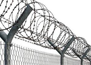 Wholesale High Tensile Razor Type Concertina Barbed Wire Galvanized Fencing Lines from china suppliers