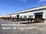 40 Foot 3 Axle Flat Bed Semi Trailer 40-50 Tons