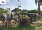 Theme Park Waterproof Life Size Fiberglass Statues Artificial Dinosaur Replica