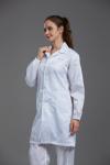 100 Clean Room Garments Straight Open Buttons In Pharmaceutical Workshop