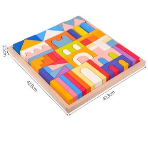 Wholesale Montessori 2.5cm Natural Wooden Building Blocks For Toddlers from china suppliers