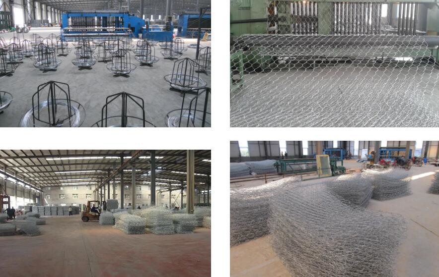 Hot Dip Galvanized Woven 2m Height Mesh Gabion Baskets