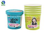 Disposable packaged kraft cardboard paper soup cup takeaway paper soup bucket