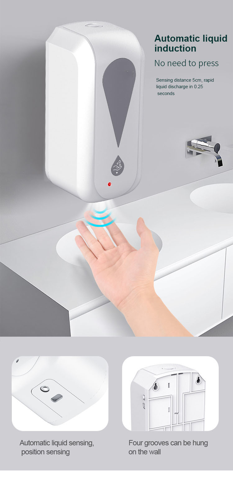 Wall Mount Automatic Soap Dispenser Automatic Hand Liquid Foam Automatic Liquid Sensing Dispenser