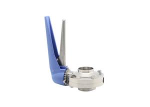Wholesale 316L Butterfly Welded Ends Stainless Steel Sanitary Valves from china suppliers