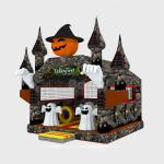 Children PVC Inflatable Bouncer House Jumping Castle For Halloween Festival