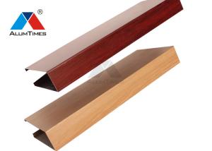 Wholesale Heat Transfer Printing Aluminium Baffle Ceiling Wooden Color TU Shape from china suppliers