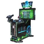 Adult 2 players arcade game machine shooting coin operated vibration Aliens gun