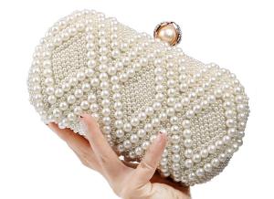 Wholesale Cross-border new pearl dinner bag European and American lady banquet bag celebrity dress evening bag from china suppliers