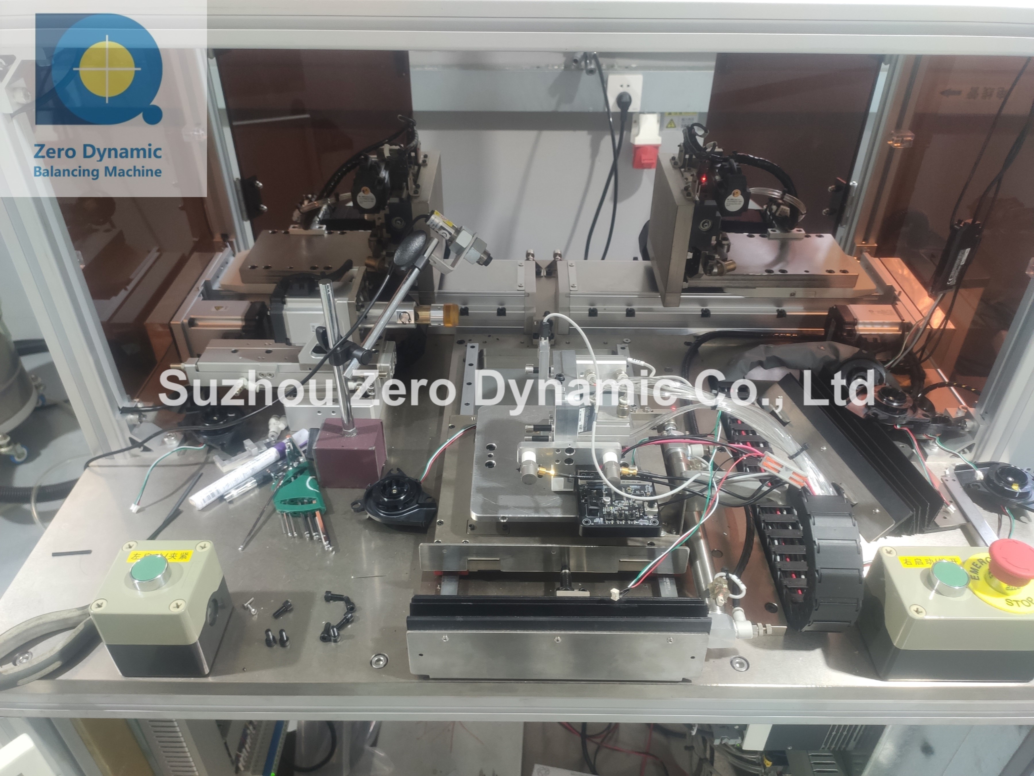 Electric Motor Assembly Double Plane Automatic Scissor Correction Balancing Machine
