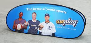 Wholesale Pop Out Advertising Banner Stands For Tent Golf 79&quot; W X 35&quot; H Size from china suppliers