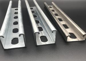 Wholesale High Strength Slotted C Profile 41x41 41x21 6m Unistrut Channel from china suppliers