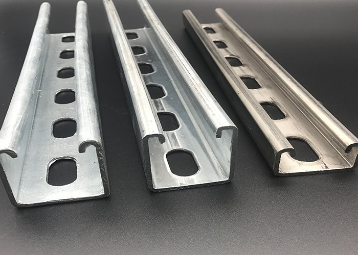 ASTM Slotted Strut Channel 41x41 1-5/8x1-5/8 Stainless Steel Hot Dip Galvanized