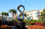 Stainless Steel Contemporary Abstract Sculpture Polished Mirror Finishing
