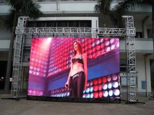 China Advertising LED Screens P4.8500x1000mm die casting panel high bright full color Nationstar SMD 1921 outdoor led display on sale