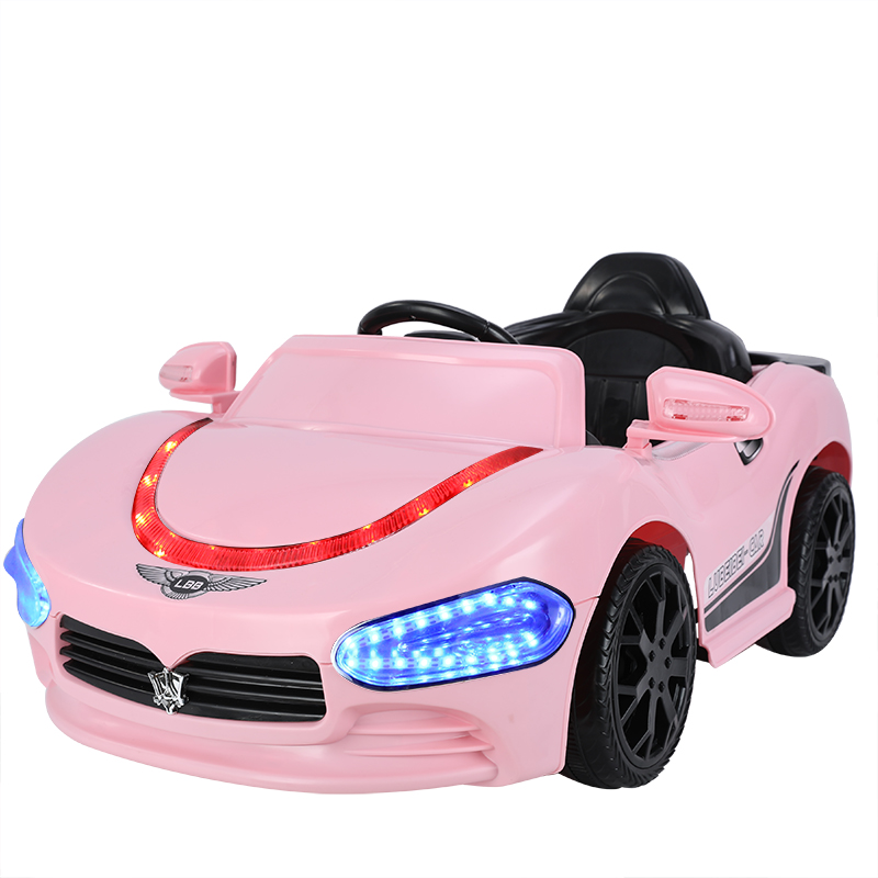 12V Battery Operated Electric Ride On Car with Two Seater and Music for Kids in White