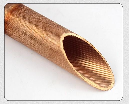 Low Fin Inner Grooved Copper Tube for Air Conditioning fintubes Fin Copper Tube