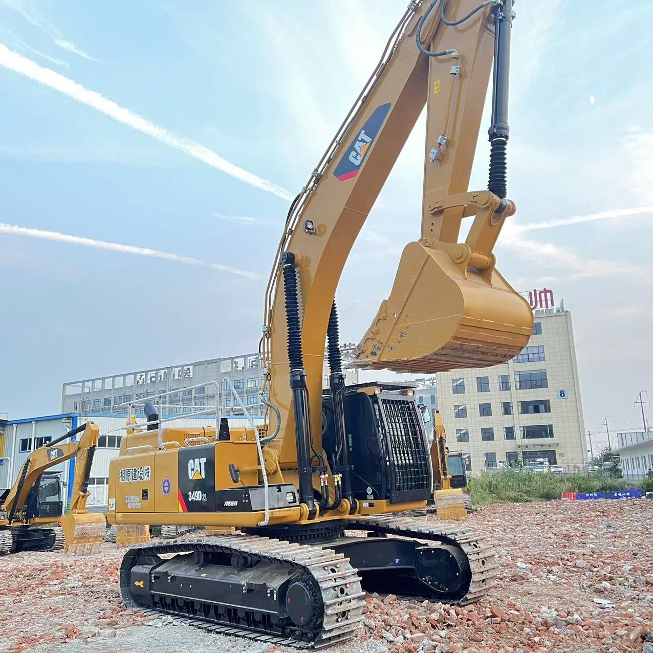 Used CAT 349D Excavators Big Sized 49Ton Caterpillar Heavy Duty Machine Digger