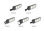 180 Watt Led Street Light Fixtures / Led Shoebox Pole Light Aluminum Body