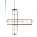 Crystal Sand White Led Ceiling Lights 24W 48W 72W Bar Cafe Custom Pendant Light