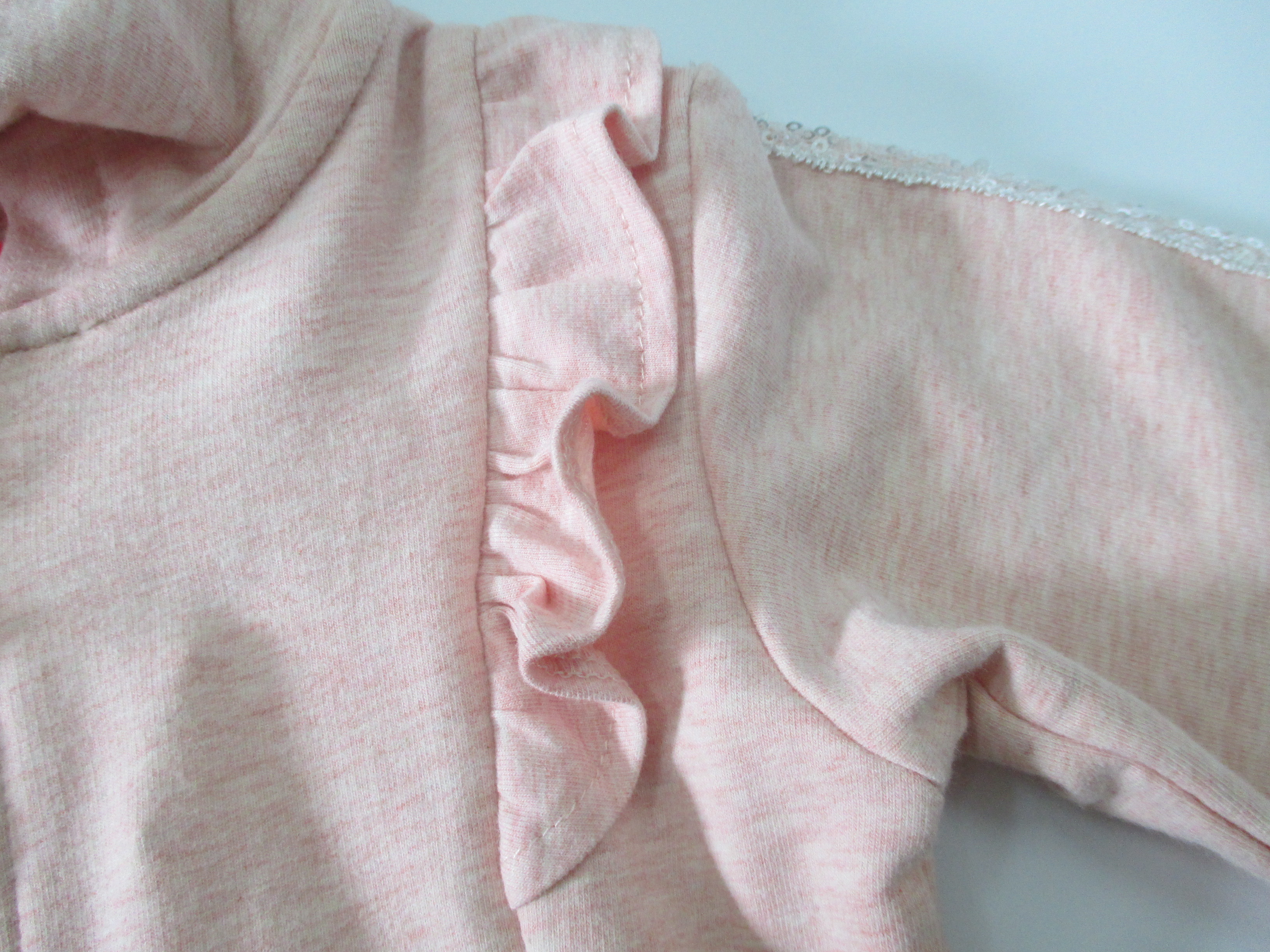 French Terry Hooded Autumn Melange Pink Baby Jacket Long Sleeve