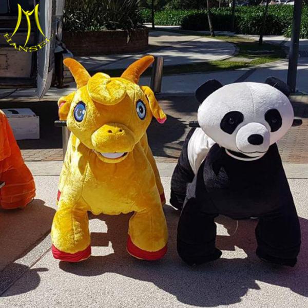 Hansel riding donkey toy furry animal toy ride plush walking animal horse toy