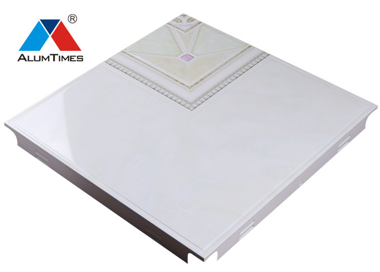 Smooth Bedroom 60 X 60 Aluminum Ceiling Tiles With Hidden Frame