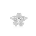 Forever Flower 18K Gold Plated Oval CZ Women's Ring in 925 Sterling Silver