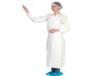 Anti Dust Disposable Plastic Aprons Non Woven Breathable Microporous Film