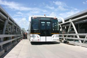 Wholesale Professional Wide Body Tarmac Coach Airport Apron Bus 12250kgs Curb Weight from china suppliers