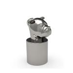 Custom Dog Head Gold Fasion ISO 9001 Perfume Bottle Caps