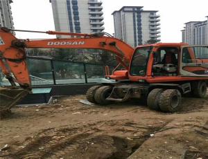 Wholesale used korea daewoo wheel excavator dh150wd-7 2012 Korea doosan/daewoo DH130-5/DH150W-7/DH140W-7 use from china suppliers