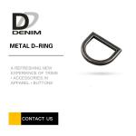 Thick Gunmetal Metal D Ring Buckles Bulk Trims & Accessories For Bags