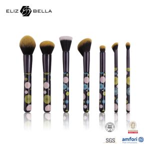 Wholesale 7pcs Travel Makeup Brush Set Foundation Power Blushes Eyelashes Lipstick Cosmetic Brush from china suppliers