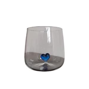 Wholesale Heart Shaped Lovers Transparent Glass Drinking Cup 350ml For coffee from china suppliers
