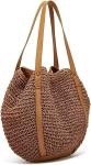 Straw Bags for Women Summer Beach Woven Tote Hobo Handbag Casual Straw Shoulder