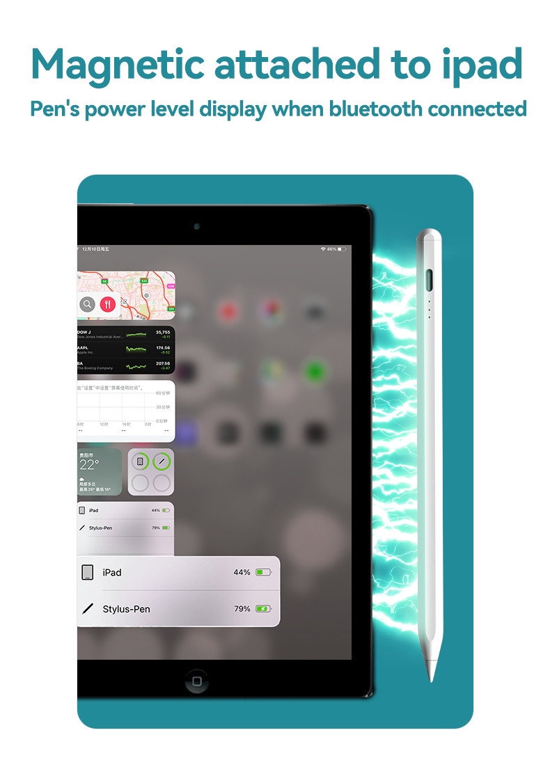 No Lag IPad Stylus Pen Smooth Responsive Writing Palm Rejection